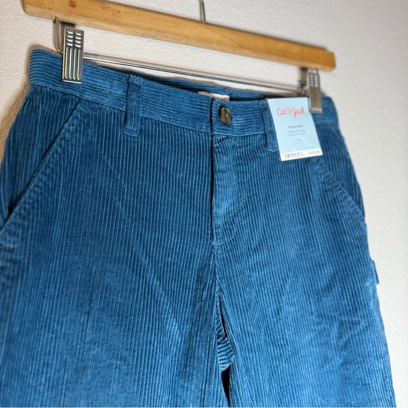 New Kids Cat & Jack Blue Corduroy Kids Boy Pants Sz 10 - Picture 5 of 11